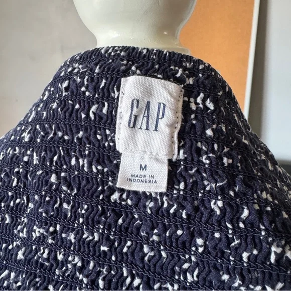 GAP Navy Blue Mini Dress with White Floral Pattern - Picture 5 of 5